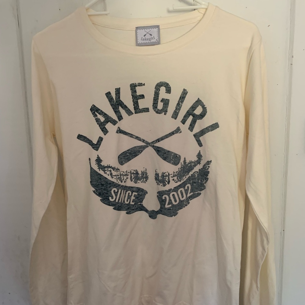 Lakegirl Cream Long Sleeve Shirt